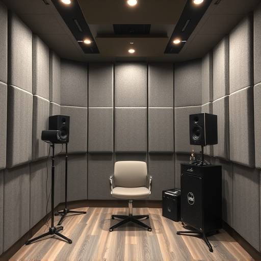 J-Sound Studioのレコーディングブース内部