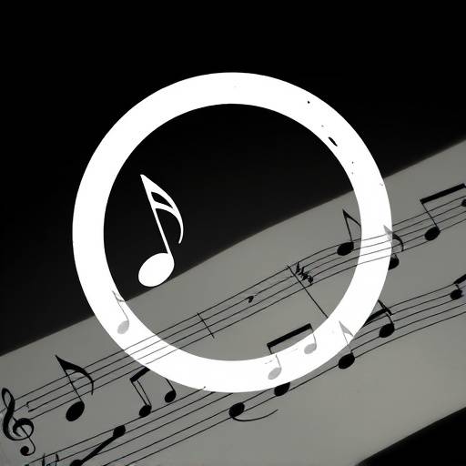 著作権マークと音符が組み合わされたデザイン